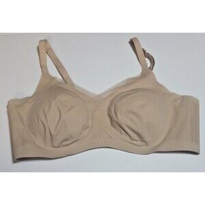 Honeylove Crossover Wireless Bra Size 2X Sand Nude Intimates Full Coverage